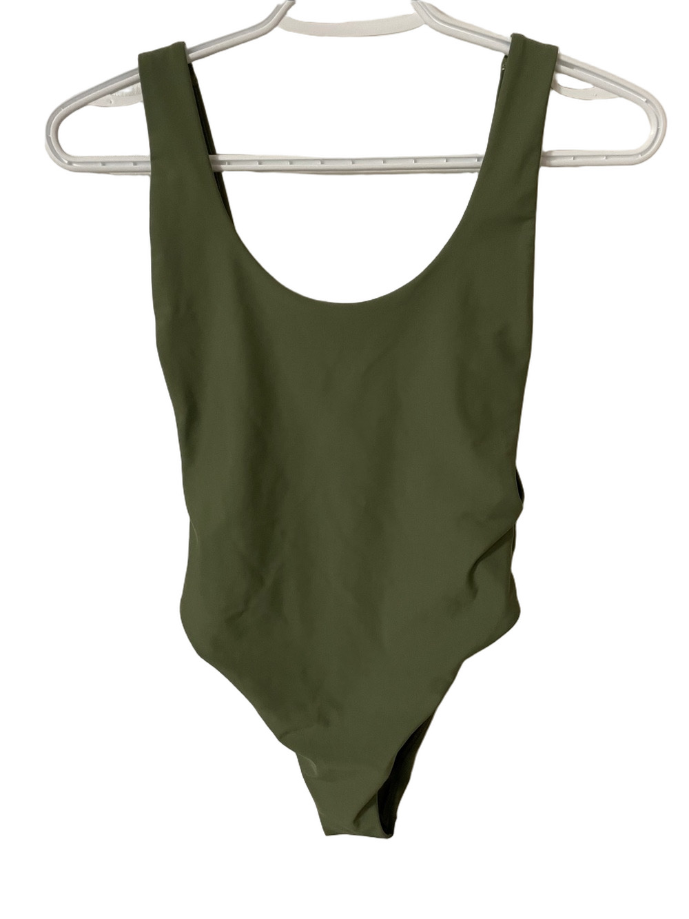Aerie Olive Green Scoop One-Piece Swimsuit Size Small